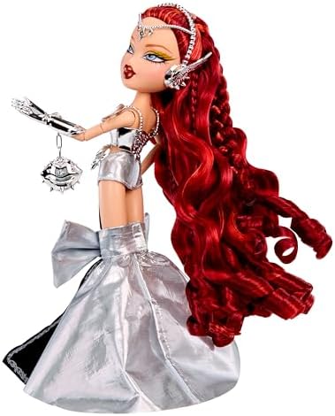 BRATZ Boneca de Coleção Bratzaversary Gaia – Boneca colecionável de 25º aniversário com roupa, acessórios, embalagem de exibição e suporte para boneca.