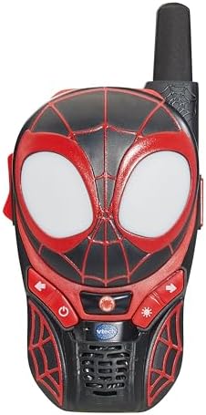 Walkie-Talkies VTech Homem-Aranha e Seus Incríveis Amigos: Sentido Aranha, Walkie-Talkies Oficiais do Personagem, Apresentam o Homem-Aranha e o Spin, Seguros para Crianças, Alcance de até 200m, Para Crianças de 3, 4, 5+ Anos, Versão em Inglês