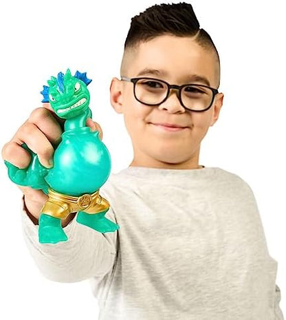 Heróis do Goo Jit Zu Deep Goo Sea Foogoo Hero Pack. Brinquedo super gosmento e cheio de gosma. Com recurso de ataque de cabeçada. Estique-o 3 vezes o seu tamanho!