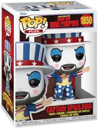 Funko Pop! Plus: A Casa dos 1000 Corpos – Capitão Spaulding - A Casa dos 1000 Corpos (2003) - Figura de Vinil Colecionável - Ideia de Presente - Produto Oficial - Brinquedos para Crianças e Adultos