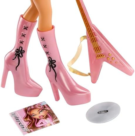 Bratz Pop Starz Yasmin - Boneca Fashion com Pingente Colecionável, Roupa e Acessórios Musicais