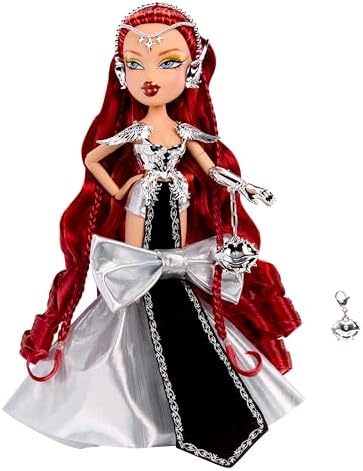 BRATZ Boneca de Coleção Bratzaversary Gaia – Boneca colecionável de 25º aniversário com roupa, acessórios, embalagem de exibição e suporte para boneca.