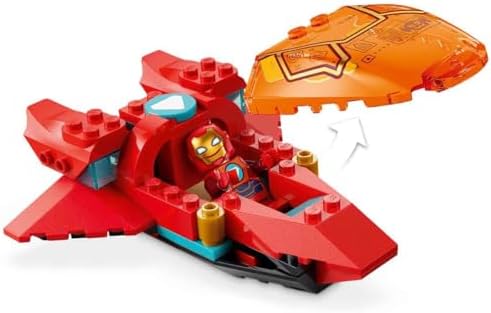 LEGO | Marvel Loki vs. Equipe Homem de Ferro - Brinquedo de Super-Herói com Carro, Avião, Robô e 4 Minifiguras - Presente para Meninos a partir de 4 Anos e Fãs da Série Homem de Ferro e Seus Incríveis Amigos - 11211