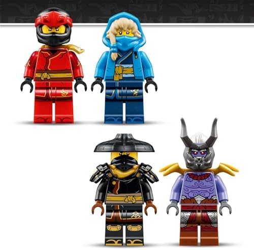 LEGO NINJAGO Ultra Dragon Battle Brinquedo - Figura de Ação de 4 Cabeças, Cobra e 4 Minifiguras com Katanas - Decoração para Quarto Infantil - Presente de Aniversário para Meninos a partir de 12 Anos e Fãs Adolescentes - 71872