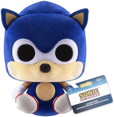 Funko Pop! Pelúcia: Sonic the Hedgehog - Sonic - Brinquedo de Pelúcia Colecionável - Ideia de Presente de Aniversário - Produto Oficial - Pelúcia para Crianças e Adultos