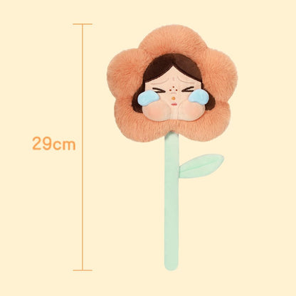 POP MART CRYBABY Sad Club Series - Flor de Pelúcia 1 Caixa Articulada Personagem Design Premium presentes para mulheres Brinquedo Colecionável Favorito dos Fãs Figura de Ação de Brinquedo de Arte