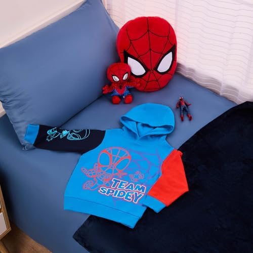 Moletom com Capuz Marvel Homem-Aranha e Seus Incríveis Amigos para Meninos – Moletom com Capuz Aranha Fantasma – 100% Algodão – Tamanhos de 2 a 8 Anos para Jovens Fãs de Super-Heróis