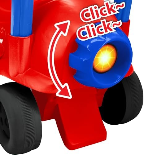 Avião de Brinquedo Interativo do Homem-Aranha e Seus Amigos - Carro do Homem-Aranha para Crianças com Luzes e Sons, Volante com Atividades, Empurre para Desenvolver Equilíbrio e Coordenação - Brinquedo para Crianças a partir de 1 Ano, Meninos e Meninas