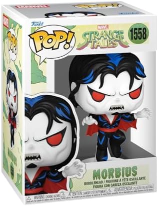 Funko Pop! Marvel: Strange Tales – Morbius - Marvel Comics - Figura de Vinil Colecionável - Ideia de Presente - Produto Oficial - Brinquedos para Crianças e Adultos - Fãs de Terror - Figura para Colecionadores