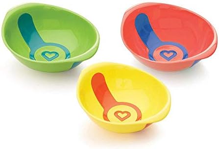 Munchkin Kit com 3 Tigelas White Hot para Crianças Pequenas | Segurança com Alerta de Calor | Tigelas para Alimentação