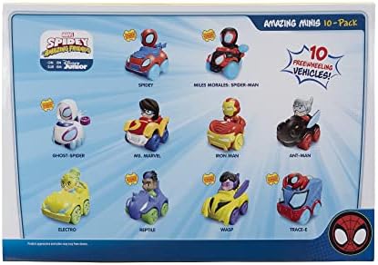 Marvel's Spidey e seus Incríveis Amigos - Pacote com 10 Miniaturas de 5 cm - Brinquedos com os seus Amigos Amigáveis da Vizinhança