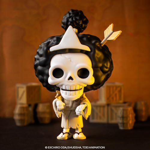 Funko Pop! Animation: One Piece - Brook - Exclusivo da Amazon - Figura de Vinil Colecionável - Ideia de Presente - Produto Oficial - Brinquedos para Crianças e Adultos - Fãs de Anime - Figura para Colecionadores