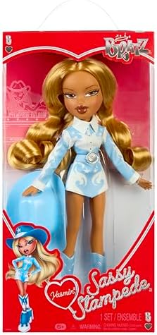Bratz Sassy Stampede Yasmin – Boneca Fashion Colecionável – Boneca em Estilo Cowgirl (Western) com Roupa e Acessórios
