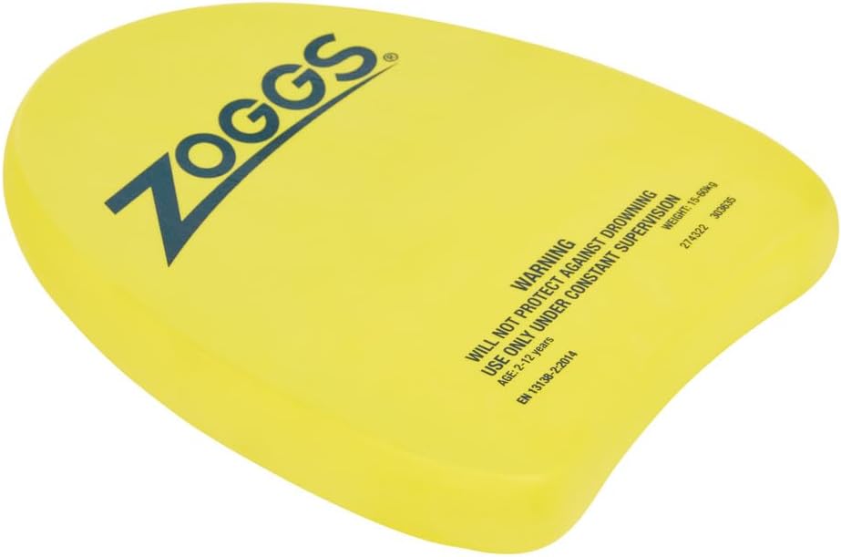 Zoggs RNLI x Mini Kickboard, Mini Easy Learn to Swim Float Kickboard - Amarelo, 3-12 anos, 27,5 x 22 x 2,8 cm, Junior