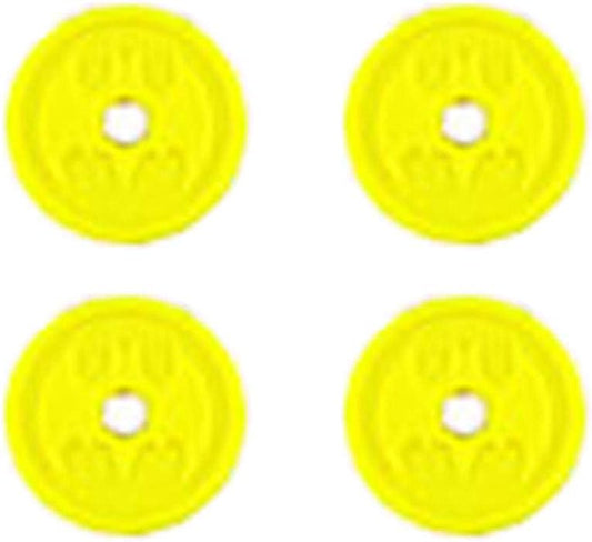 Fisher-Price Peças de reposição para o Batmóvel Imaginext - GBK77 ~ Batmóvel Transformável DC Superamigos R/C ~ Pacote de reposição com 4 discos de projéteis amarelos