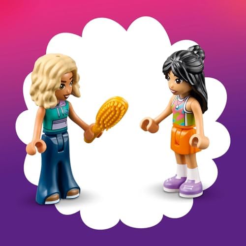 LEGO Mala de Bonecas Criativa Friends - Brinquedo de Viagem com Casa de 8 Cômodos, 2 Mini Bonecas e Acessórios - Ideia de Presente de Aniversário para Meninas a partir de 6 Anos - 42697