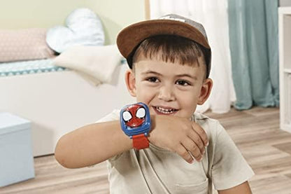 Relógio de Aprendizagem VTech 554303 Homem-Aranha e Seus Amigos Incríveis: Relógio Educativo do Homem-Aranha, Brinquedo para Meninos e Meninas de 2, 3, 4 e 5 Anos, Vermelho