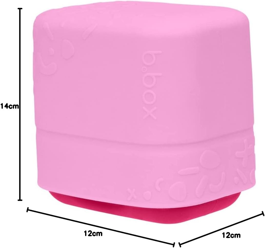 b.box Copos de silicone para lanches, recipientes reutilizáveis para armazenamento de alimentos e refeições, com tampas, cabem em lancheiras, podem ir ao forno, micro-ondas, freezer e lava-louças, capacidade de 150 ml, ASIN infantil