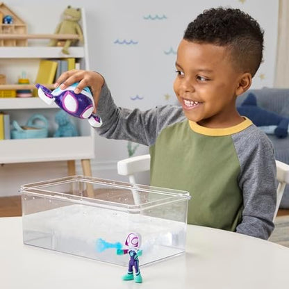 Homem-Aranha e seus Incríveis Amigos Marvel Teias de Água Tartaruga Fantasma Submarino Brinquedo