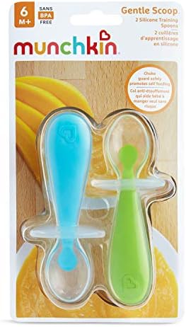 Munchkin Kit com 2 Colheres de Treinamento em Silicone para Bebês Gentle Scoop