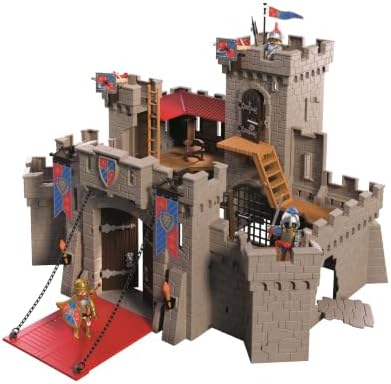 Playmobil | Cavaleiros | Grande Castelo do Leão com Ponte Levadiça, Canhões e Alçapão – Brinquedo para Crianças a partir de 4 anos | 72112
