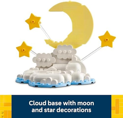 LEGO Elefante Bebê no Céu - Conjunto de Construção para Adultos - Kit de Modelo com Figura de Animal e Acessórios para Decoração de Quarto - Ideia de Presente para Recém-Nascido - 40814