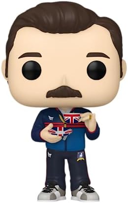 Funko POP! TV: Ted Lasso com Xícara de Chá - Exclusivo da Amazon - Figura Colecionável de Vinil - Ideia de Presente - Produto Oficial - Brinquedos para Crianças e Adultos - Fãs de Séries - Figura para Colecionadores e Exibição