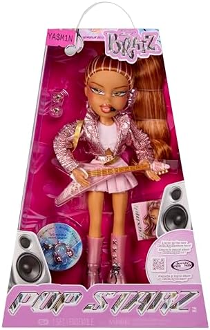 Bratz Pop Starz Yasmin - Boneca Fashion com Pingente Colecionável, Roupa e Acessórios Musicais