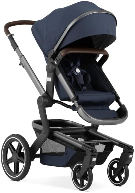 Joolz Day+ - Carrinho de bebê 3 em 1 - Carrinho de bebê para criança - Design inteligente - Fácil uso com uma mão - Passeio mais confortável - Luzes integradas - Azul marinho