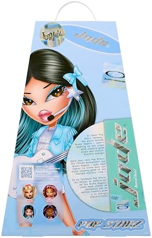 Bratz Pop Starz Jade - Boneca Fashion com Pingente Colecionável, Roupa e Acessórios Musicais