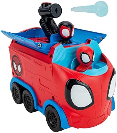 Homem-Aranha e seus Incríveis Amigos - Veículo Transformável 3 em 1 da Marvel - 20 cm - Brinquedos com seus Amigos Amigáveis do Homem-Aranha da Vizinhança