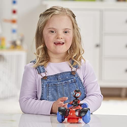 Homem-Aranha e seus Incríveis Amigos - Veículo Marvel Glow Tech Techno-Racer, Brinquedo Pré-escolar com Luzes e Sons, para Crianças a partir de 3 Anos