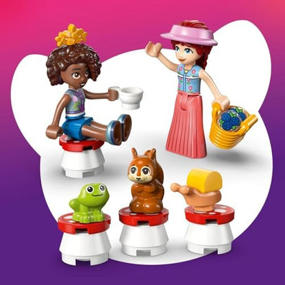 LEGO Friends Festa do Chá na Floresta - Conjunto de Interpretação de Papéis com 2 Mini Bonecas, 3 Figuras de Animais e Acessórios de Comida de Brinquedo - Ideia de Presente de Aniversário para Meninas a partir de 6 Anos - 42690