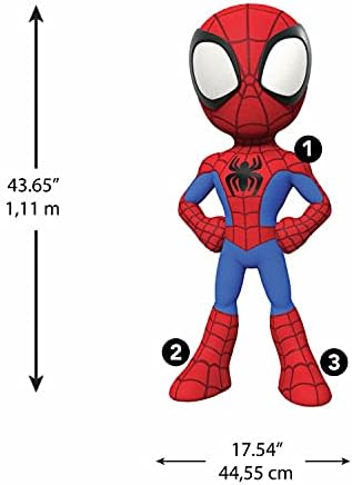 Adesivos de parede removíveis RoomMates RMK4924GM do Homem-Aranha e seus Incríveis Amigos, nas cores vermelho, amarelo, azul, verde, laranja e roxo.