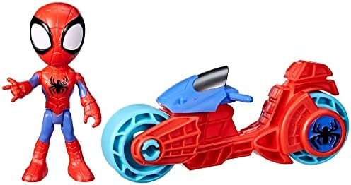 Homem-Aranha e seus amigos incríveis Marvel, Figura de ação do Homem-Aranha, Moto de brinquedo, Brinquedos para meninos e meninas a partir de 3 anos