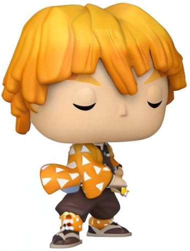 Funko Pop! Animation: Demon Slayer - Zenitsu Agatsuma - Exclusivo da Amazon - Figura de Vinil Colecionável - Ideia de Presente - Produto Oficial - Brinquedos para Crianças e Adultos - Fãs de Anime