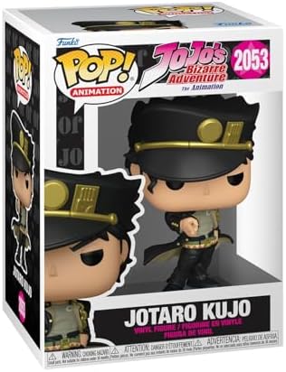 Funko Pop! Animation: JoJo's - Jotaro Kujo - JoJo's Bizarre Adventure - Figura de Vinil Colecionável - Ideia de Presente - Produto Oficial - Brinquedos para Crianças e Adultos - Fãs de Anime - Figura para Colecionadores