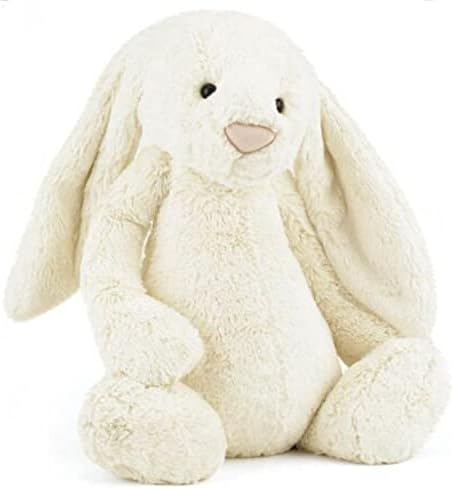 Jellycat Decoração de pelúcia colecionável grande coelho creme tímido