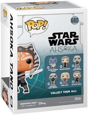 Funko Pop! Star Wars: Ahsoka - Exclusivo da Amazon - Figura de Vinil Colecionável - Ideia de Presente - Produto Oficial - Brinquedos para Crianças e Adultos - Fãs da Série - Figura para Colecionadores e Exibição