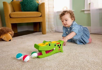 Fisher-Price Brinquedo para Bebês: Rolligator Sentado e Batente, Atividade de Engatinhar com Martelo e 3 Bolas para Desenvolvimento Infantil a partir de 9 Meses, JLB94