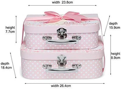 Cesta de presente para bebê recém-nascido - Caixas de lembrança embaladas à mão, urso de pelúcia macio, presente para bebê recém-nascido