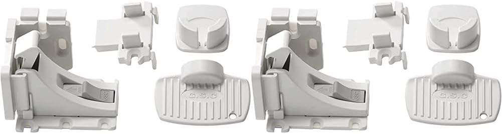 BabyDan Juego de cajones y armarios magnéticos, 1 cerradura y 1 llave