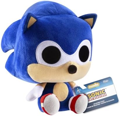 Funko Pop! Pelúcia: Sonic the Hedgehog - Sonic - Brinquedo de Pelúcia Colecionável - Ideia de Presente de Aniversário - Produto Oficial - Pelúcia para Crianças e Adultos