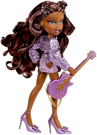 Bratz Pop Starz Sasha - Boneca Fashion com Pingente Colecionável, Roupa e Acessórios Musicais