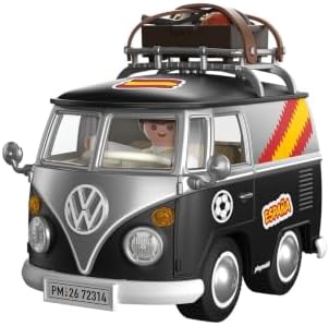 PLAYMOBIL | Volkswagen | Volkswagen T1 Camper Edição ESP | Icônica van retrô com equipamentos esportivos, bagageiro de teto e cartela de adesivos | Para crianças a partir de 4 anos | 72314