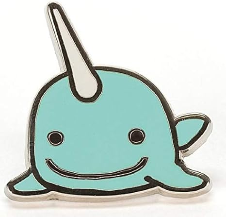 Jellycat Conjunto de 3 alfinetes de esmalte Narwhal 'Seas the Day'