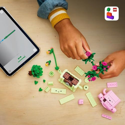 LEGO Botanicals Plantas de Balanço - Conjunto de Flores Artificiais - Inclui 2 Plantas Artificiais e 2 Vasos em Tons Pastel para Decoração de Quarto - Ideia de Presente DIY para Meninas a partir de 9 Anos e Adultos - 11506