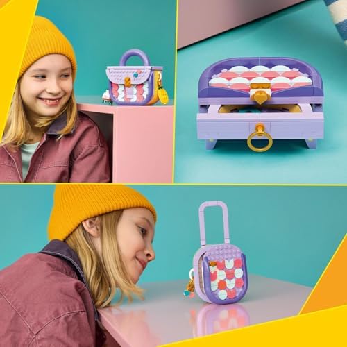 LEGO Creator Bolsa de Arte e Moda 3 em 1 com Brinquedo de Armazenamento - Kit de Modelo que se Transforma em Mala ou Caixa de Armazenamento - Decoração DIY para Quarto Infantil - Presente de Aniversário para Meninas e Meninos a partir de 8 Anos - 31391