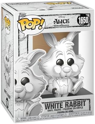 Funko Pop! Disney: Esboço - Alice no País das Maravilhas - Coelho Branco - Figura Colecionável de Vinil - Ideia de Presente - Produto Oficial - Brinquedos para Crianças e Adultos - Figura para Colecionadores e Exibição
