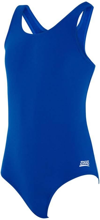 Zoggs Fato de banho Cottesloe Sportsback da Girl, tecido Ecolast+™ sustentável e ecológico, 100% à prova de cloro, traje de banho confortável e elegante para meninas de 6 a 14 anos